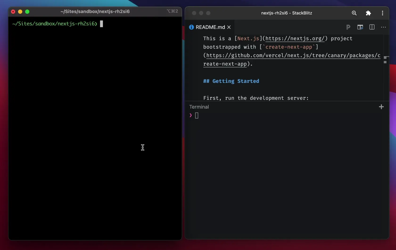 Next.js build finishes faster in WebContainer than on local!